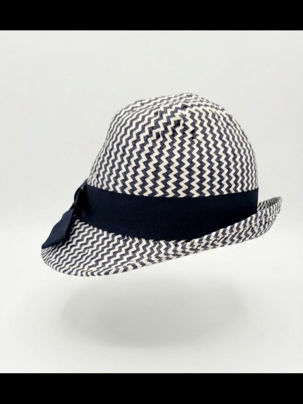 Soprattutto Cappelli Republicca Italiana Chevron Sun Hat Blue & White